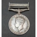 ** British General Service Medal w/ Palestine 1945-48 Bar(Pte. Motobele  A.P.C).**