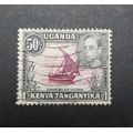 ** 1938 KGVI Uganda, Kenya, Tanganyika 50c Stamp (USED).**