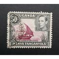 ** 1938 KGVI Uganda, Kenya, Tanganyika 50c Stamp (USED).**