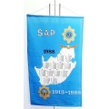 ** 1988 South African Police (S.A.P) 75th Anniv. Cotton Full-Size Calendar (1m x 0.6m).**