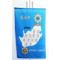 ** 1988 South African Police (S.A.P) 75th Anniv. Cotton Full-Size Calendar (1m x 0.6m).**