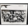**RARE: 1897 Robertson Volunteer Rifles Band Large B/W Photograph(Inscribed) [21cm x 17cm].**