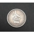 ** .925 Silver KGV 1932 Southern Rhodesia 1 Shilling Coin (VF/F).**