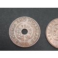 ** Lot 1930/40s Southern Rhodesia & Nyasaland Coins (x3).**