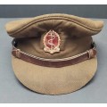 ** Border War: 1979 SAMS 1st Type Officer`s Peak Cap w/ Badge (USED).**