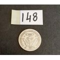 ** 1940 KGVI South Africa 3d  .800 Silver  Coin (VF/F).**