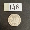 ** 1940 KGVI South Africa 3d  .800 Silver  Coin (VF/F).**