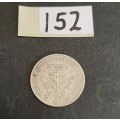 ** 1943 KGVI South Africa 3d  .800 Silver  Coin (VF/F).**