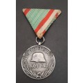** WWI Austro-Hungarian `Pro Deo Et Patria` Combatants Medal w/ Ribbon **