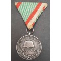 ** WWI Austro-Hungarian `Pro Deo Et Patria` Combatants Medal w/ Ribbon **