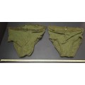 **Rhodesian Bush War: 1970s Green Rhodesian Issue Underwear x2 (Size 36 & 38).**