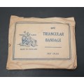 **WW2 British Military Sealed Triangular Bandage by BPC (UNUSED).**