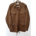 ** RARE: 1970 Early SADF 1st Type Bush Jacket w/ Slanted Pockets (Small/Medium).**