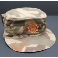 **RARE: 1980s Bophuthatswana Police `Reed Pattern` Cap w/ Embroidered Badge (Complete).**