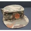 **RARE: 1980s Bophuthatswana Police `Reed Pattern` Cap w/ Embroidered Badge (Complete).**