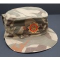 **RARE: 1980s Bophuthatswana Police `Reed Pattern` Cap w/ Embroidered Badge (Complete).**