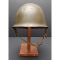 **Border War : 1960s SADF Green Steel Helmet w/ Liner (USED)**