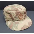 **Border War : 1980s S.A.P 2nd Pattern Camouflage Flap Cap w/ Straps (MEDIUM).**