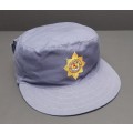 ** Pre-1994: Fielddress Blue S.A.P Cap w/ Embroidered Badge & Straps. **