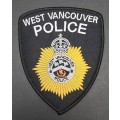 ** UNISSUED: West Vancouver Police Shoulder Flash x1 (Canada).**