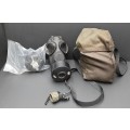 **1990s SANDF SM-90 Gas Mask w/ Webbing Bag & Add. Filter **