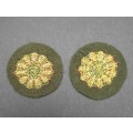 **Border War : 1980s SWAPOL/ Koevoet Major Rank Roundel Pair Unissued*