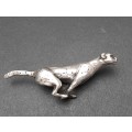 **STUNNING: .925 Silver Cheetah 1960s Figurine (31.82 gram).**