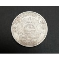 **RARE: 1892 Zuid-Afrikaansche Republiek. 925 Silver 2½ Shilling Coin (F).**