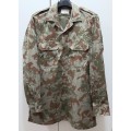 **Border War : 1980s S.A.P 2nd Pattern Camouflage Unissued L/Sleeve Shirt (MEDIUM).**