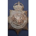 **RARE: 1913 South African Police ` Z-Type ` Brass Large Helmet Plate (Firmin).**