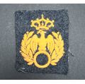 **WW2  : 1940s Italian Airforce Officer`s Aviation Specialist Embr. Cap Badge*