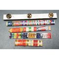 **WW1 /WW2 : British/ Commonwealth Campaign Ribbon Bars : 8th Army ( x5 ).**