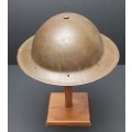 **WW2 UDF : Olive Green MKII Steel `Brodie` Helmet Shell.**