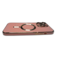 Magsafe Pink and Gold Cover For Iphone 14 Pro