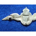 WW2 SAAF Silver Sweetheart wing (Silver marked)