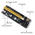 6x PCI-E 1x to 16x Enhanced Powered Riser Adapter Card (for crypto mining)