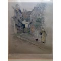 CECIL ALDIN HAND SIGNED MAID AND CAT ENGRAVING