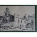 CHIAPPINI STREET MOSQUE INK DRAWING BY CHRIS LOVELL