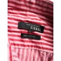 Cignal Men`s long sleeve button-up formal shirt - SIZE L
