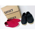 Soviet slip-on sneakers X2 (red and black) - UK9