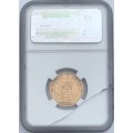 South Africa 1892 Pond Paul Kruger pre Boer War ZAR gold coin