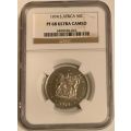 South Africa NGC 1974 50c Fifty Cent High Grade Proof