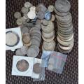 840 GRAMS UNION LOT OF SILVER COINS,ONE BID FOR THE LOT!!!