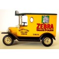 Ford T Van 1920 Reckitt+Sons ZEBRA pre-owned unboxed unplayed no wear superb conditn  MB.DG.Zebra