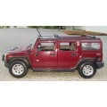 Hummer H2 SUV 2009 maroon, 1:27 Maisto pre-owned unboxed collector top condition #2318 instant