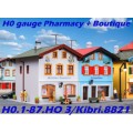 H0 gauge Pharmacy + Boutique Bad Toelz building kit, H0.1-87.HO 3/Kibri.8821