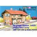 H0 gauge Station `SOLIS` (335x140x115 h) building kit, H0.1-87.HO 6/Kibri.9372