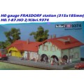 H0 gauge FRASDORF station (315x185mm) building kit, H0.1-87.HO 2/Kibri.9374