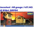 H0 gauge Collection of various Station Structures and Buildings Kibri kit  H0.1-87.HO 0/Kibri.38994