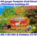 H0 gauge Pumpkin Stall/Kiosk (50x50mm) building kit, H0.1-87.HO 4/Vollmer.3110